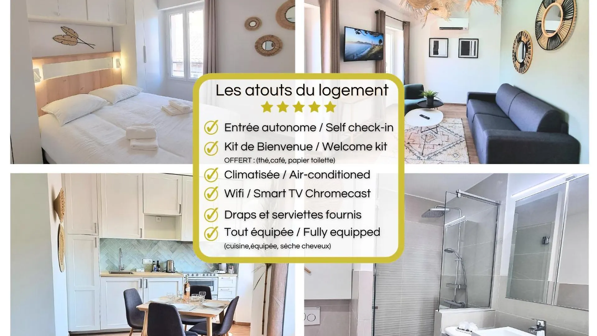 דירה קוגולין Cocoon Neuf - Climatise - Centre Ville